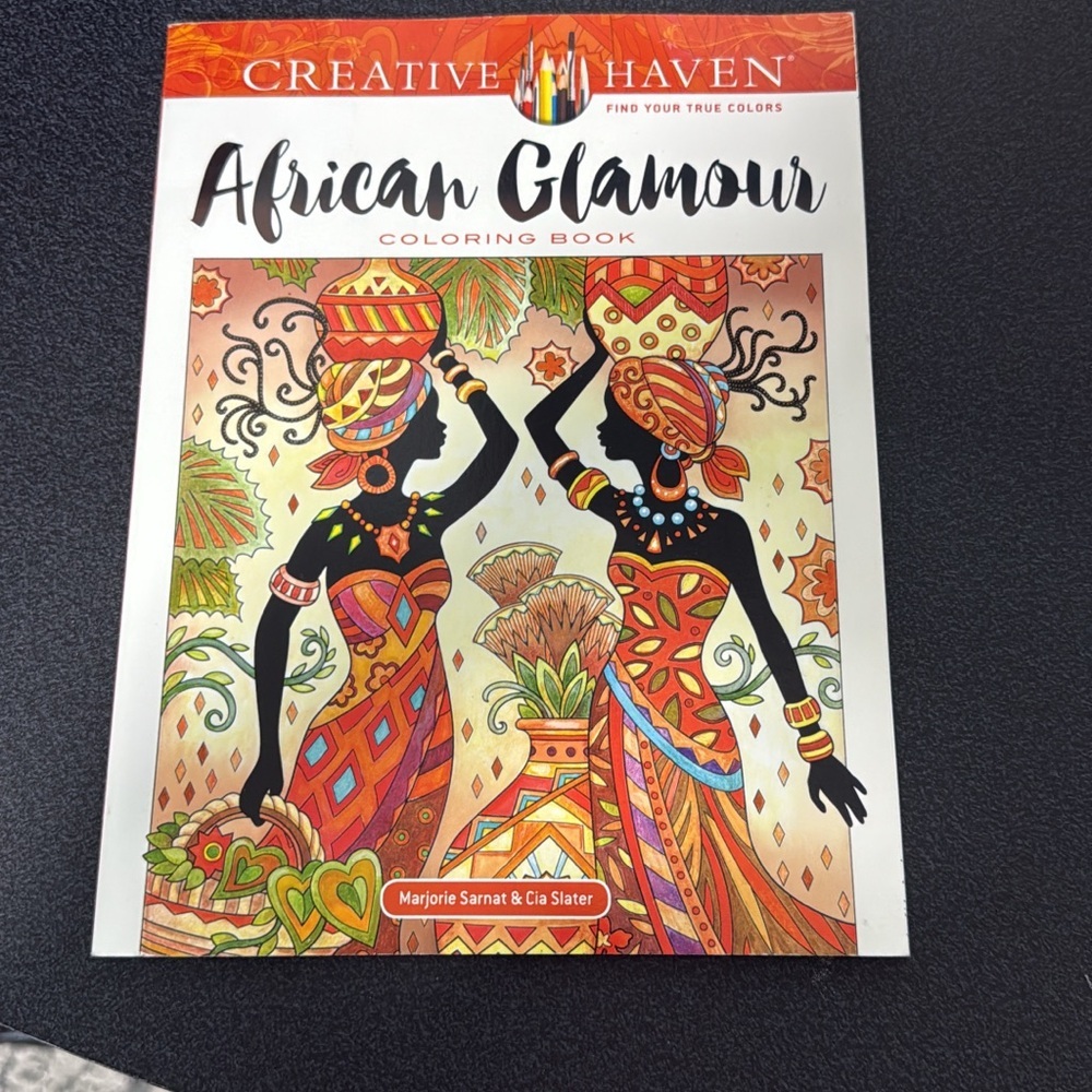 African Glamour Coloring Book